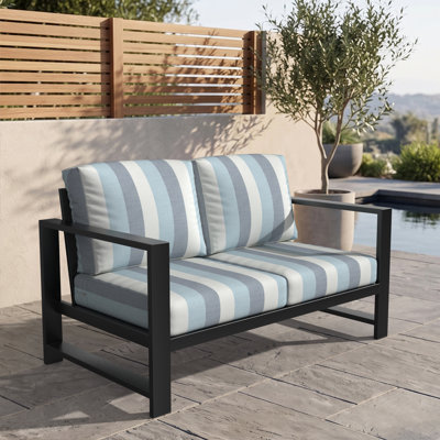 Causeuse d'extérieur Oltjana avec coussins Sunbrella®