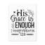 2 Corinthiens 12: 9 «His Grace is Enough Bible Verse Canvas», art mural chrétien-391543789