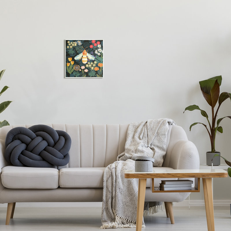 Plaque murale Bumble Bee Garden par Jennifer Brinley Levison Designs