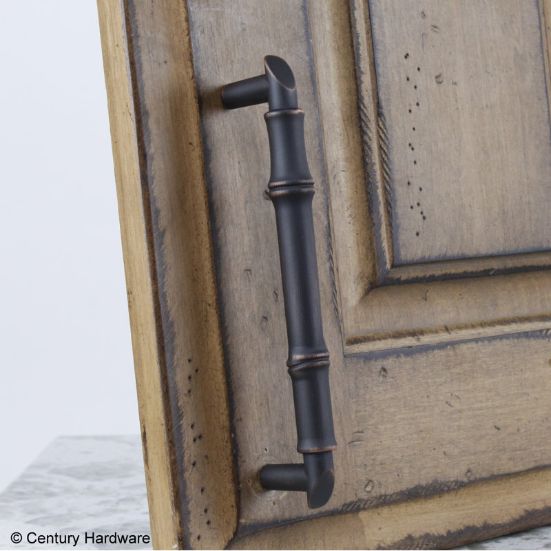 Poignée barre 5 1/16" au centre Serenity, Bronze régent / Cuivre