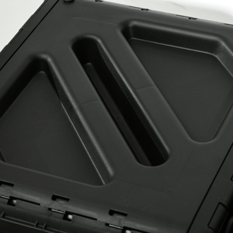 Composteur à double chambre de 34,5 gallons - 24 ouvertures de ventilation, pieds en acier, rotatif pour jardins énigmatiques, compartiment de 34,5 gallons, trous, jardins captivants
