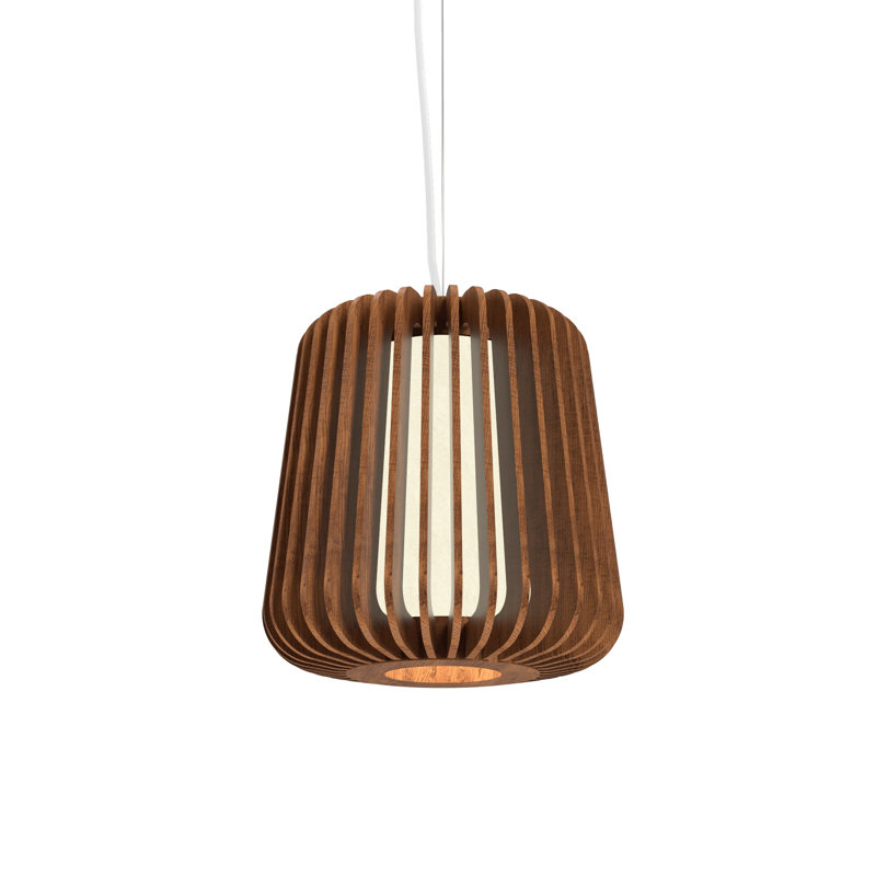 Stecche Di Legno 1 - Light Pendant, Imbuia, 13.65" H x 12.87" H x 12.87" D