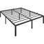 Structure de lit grand de 14 pouces avec plateforme de rangement en métal pour lit grand et sans sommier / support à lattes en acier / grand assemblage facile-338372801-338372811