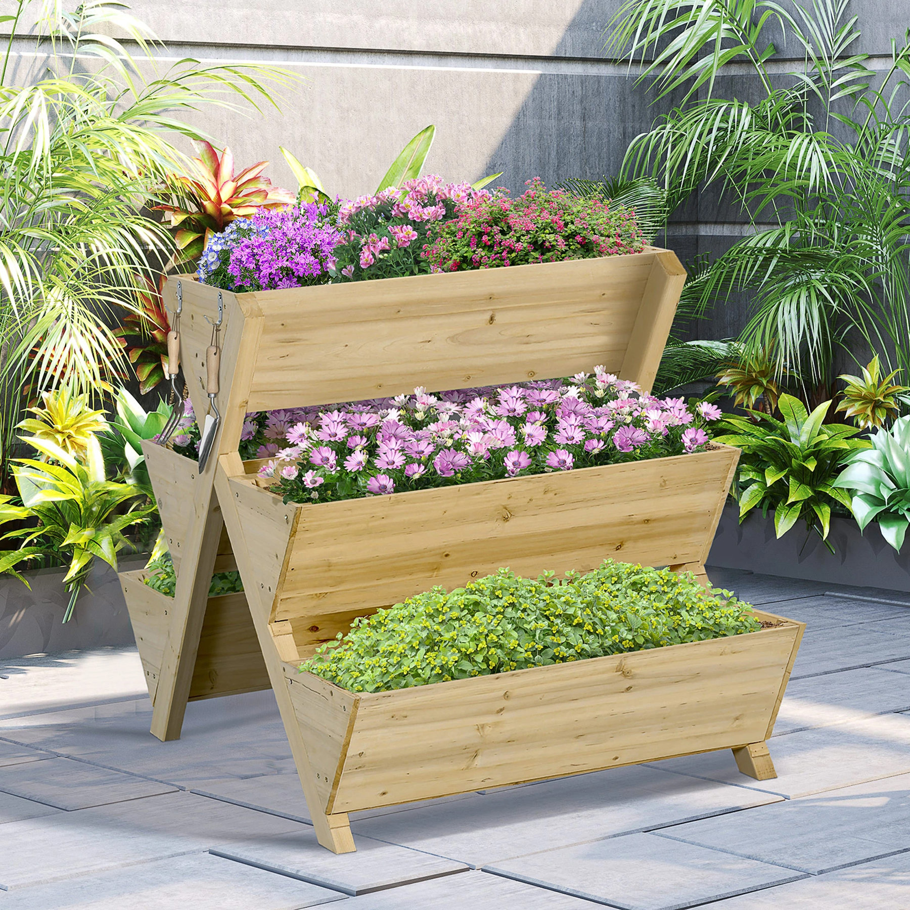 The Twillery Co. Salem 3.6 ft x 2.5 ft Raised Garden Bed | Wayfair