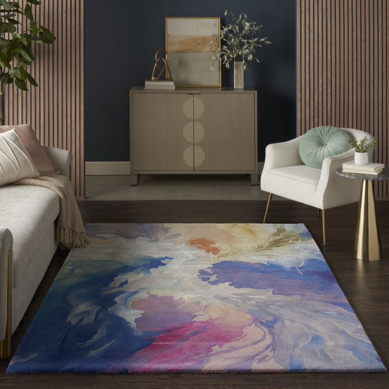 Abstract Area Rug, Rectangle 3'9" x 5'9"