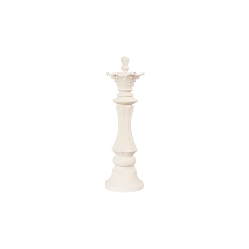Queen Chess Sculpture, White