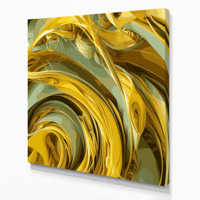 Art mural sur toile Biomorphic Abstraction 21, H 8 po x l 8 po