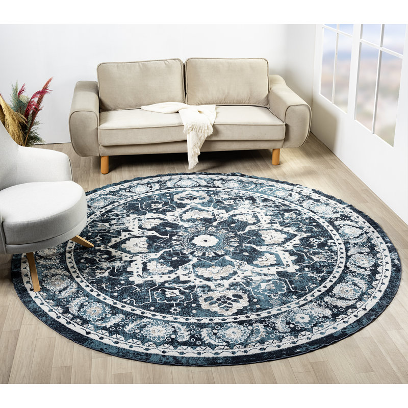 Tapis bleu Afsana Camry, Rond 7 pi 11 po