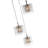 Kettering 7 - Light Glass/Metal Cluster Pendant