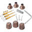 Ensemble de garniture de baignoire et de douche à 3 poignées pour robinet de douche ATAYAL, installation facile, métal robuste-119775041