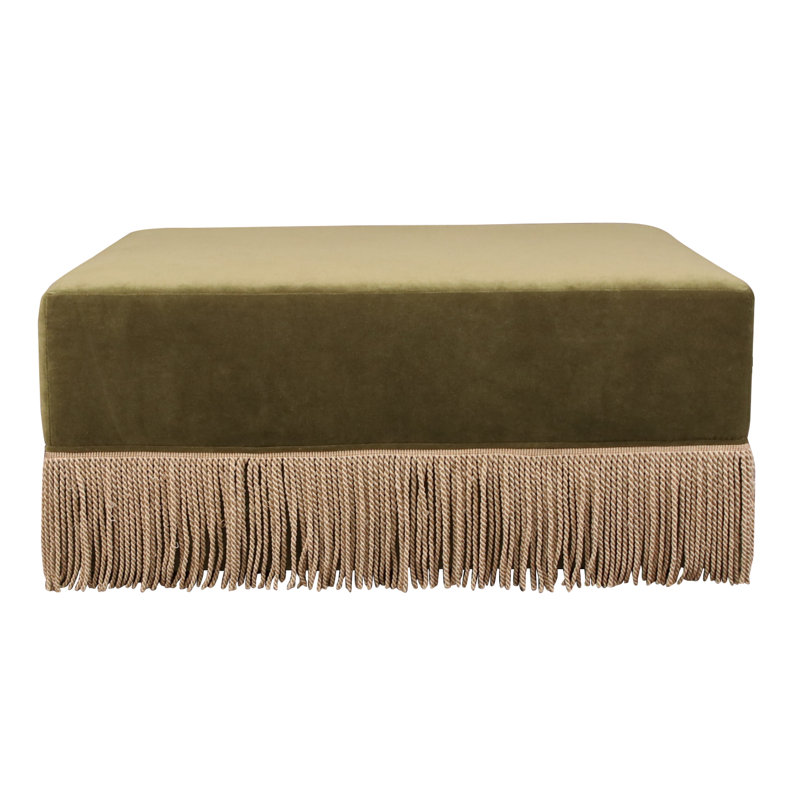 Orion Ottoman by River and Bord, Velvet Avon Camel