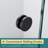 Double Sliding Shower Door With 1/4'' Clear Tempered Glass,48"W x 72"H -101837362