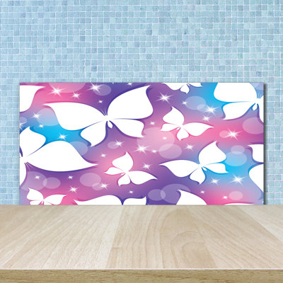 50cm W x 100cm L Glass Peel and Stick Panel