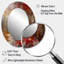 Révélations anciennes italiennes en or et rouge I - Miroir mural moderne ovale-1018244168