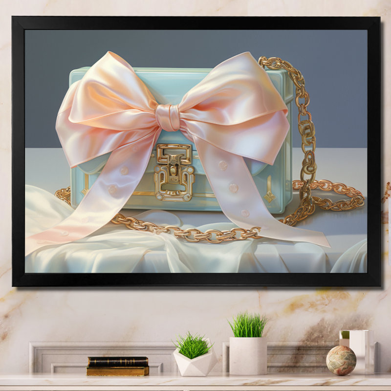 Sac de designer Elegance sur toile, Cadre photo noir, H 12 po x l 20 po x P 1 po