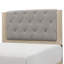 Lit standard touffeté en bois massif Yashira-525134113