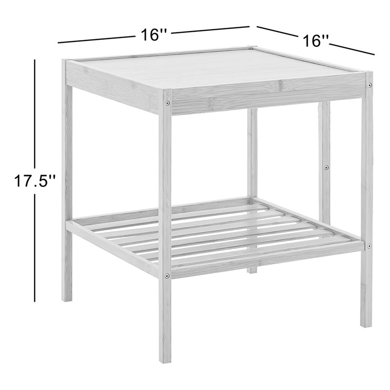 16'' W Solid Wood Nightstand