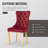 Dining Table Set,  24" Round Dining Table And 2 Velvet Dining Chairs With Gold-plated Legs-738060565-737608187