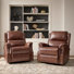 Felisa 34''W Traditional Manual Genuine Leather Recliner(Set of 2)