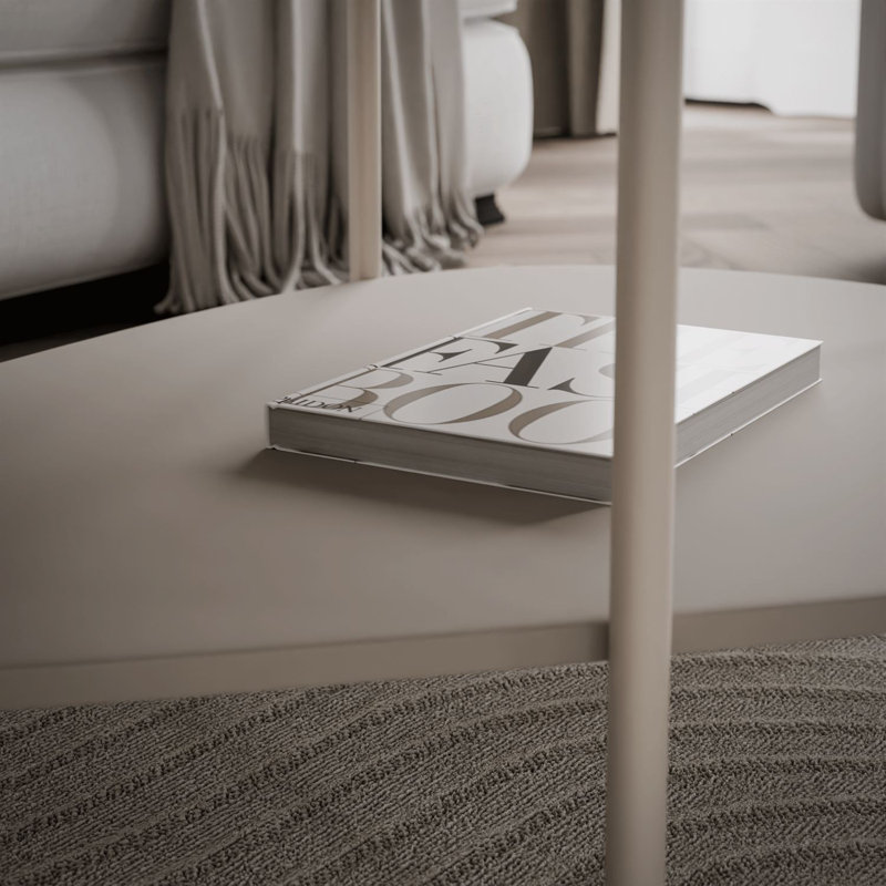 Four Leg Coffee Table with Storage, Cashmire