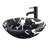 Tempered Glass Circular Vessel Bathroom Sink-147811160