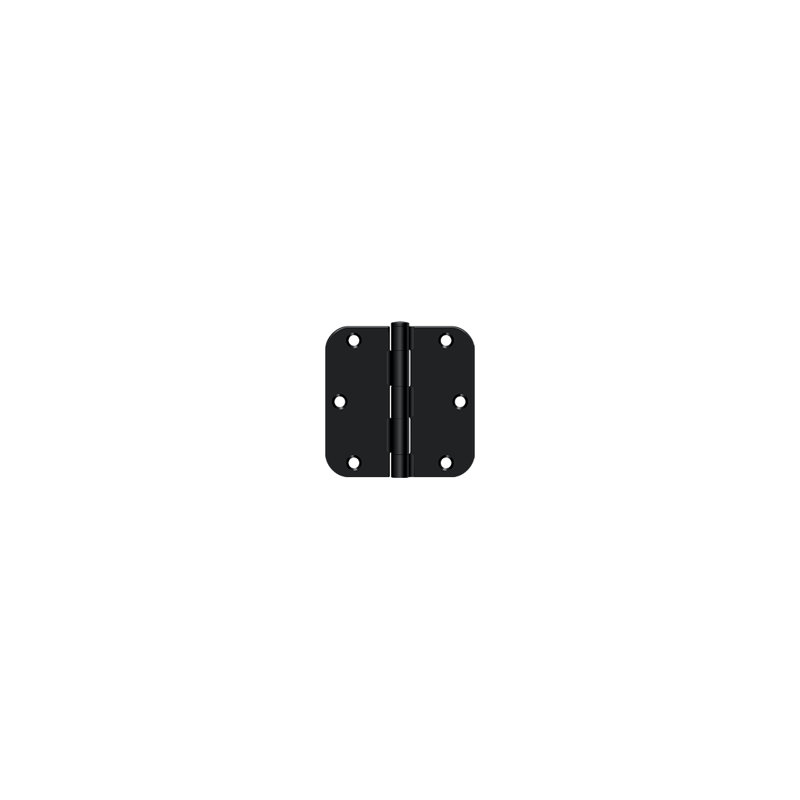 Steel Butt Bearing Hinge, Flat Black