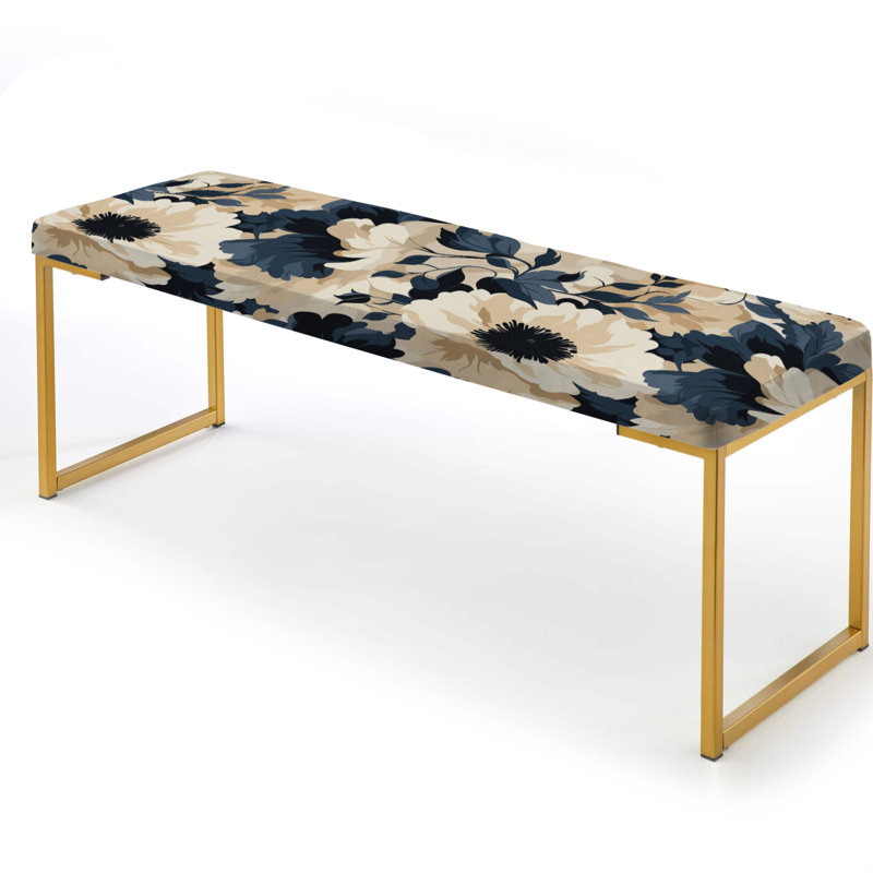 Banc floral rembourré Floral Tropical Tranquility Vibes III