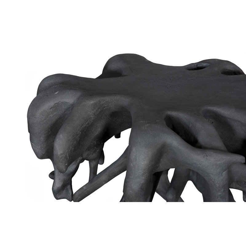 Cast Coffee Table, Round, Charcoal Stone