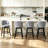 Aadhvika Upholstered BarStools with Solid Wood Frame-104100028-104100024