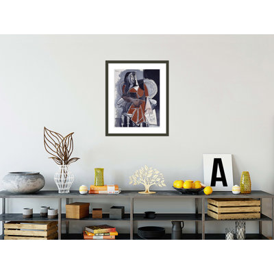 Seated Woman by Pablo Picasso -Framed Giclee Print