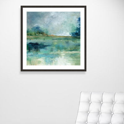 «Emerald Isle», reproduction de peinture acrylique encadrée