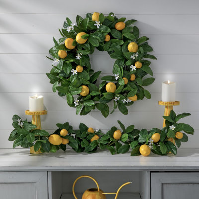 24" Amalfi Lemon Wreath