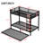 Twin Xl Metal Bunk Bed With Black Trundle, Over - Structure, Quiet Usage, Space Saving Design, Secure For Sleep Finish And Trundle Stable Storage Option, Setup-621493872
