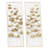 Modern Metal Cut-Out Leaf Wall Decor with Rectangular Frames 