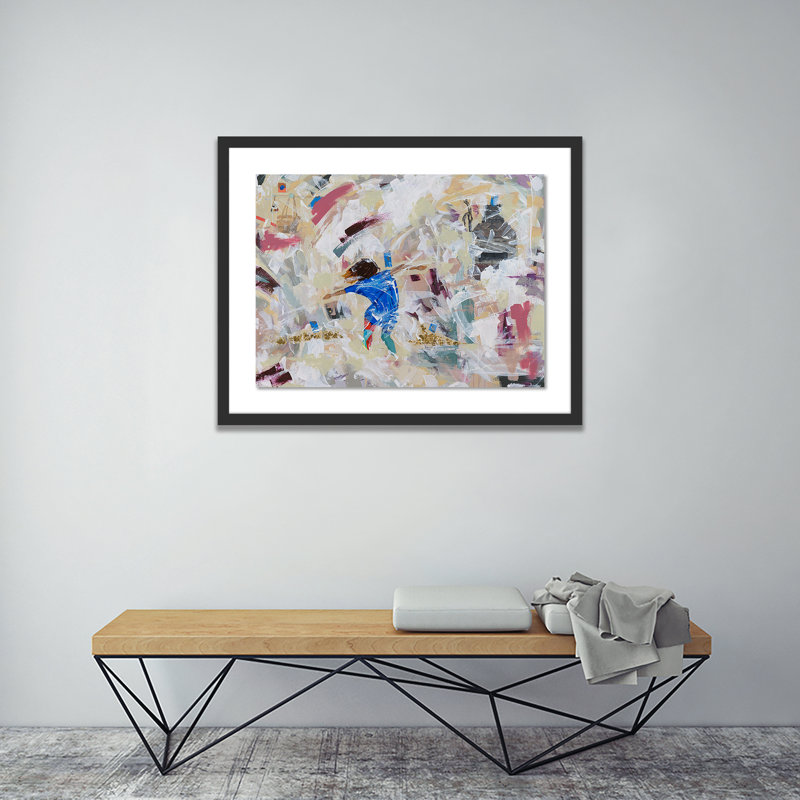 Dancing in the Ruins Framed Print, 33" H x 40" W x 2.5" D, Black