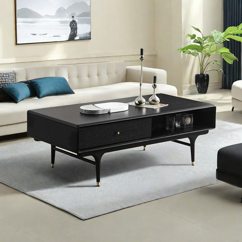 Table basse moderne avec coins en R