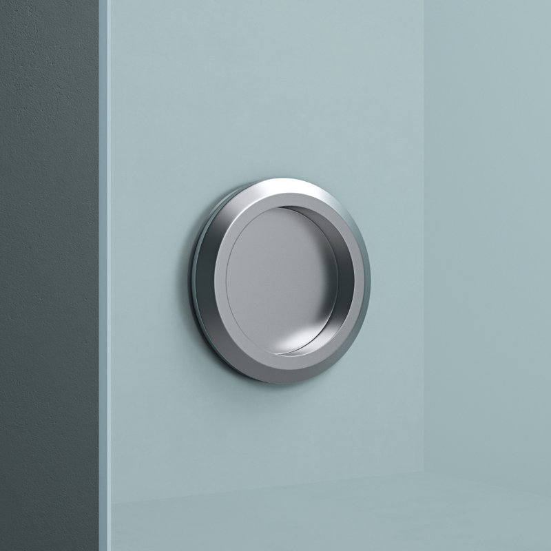 Durovin 900mm internal Sliding Glass Door Frosted Sections Round Handle for Bathrooms Bedroom, 900mm x 2050mm