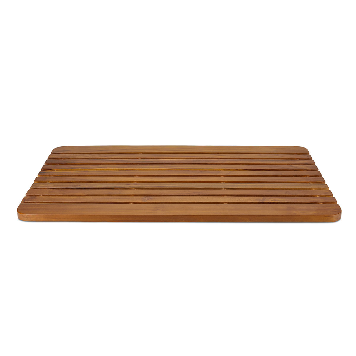 Home+Solutions Bamboo Tile Step-Out Bath Mat, 18x30