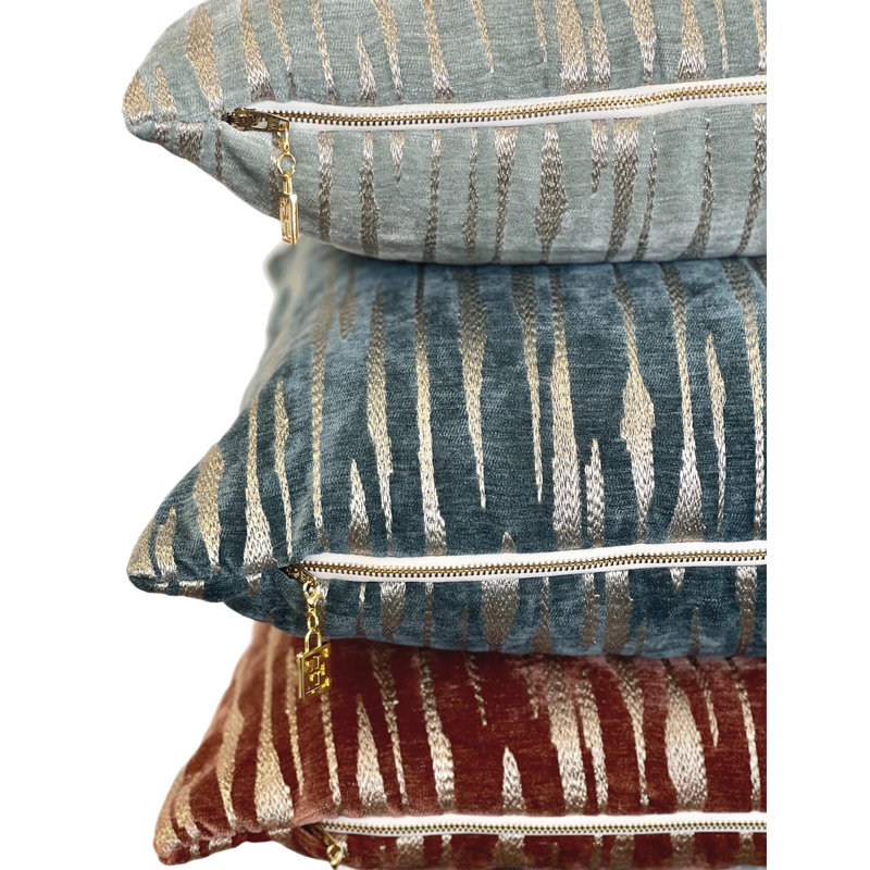Dia Square Pillow Cover & Insert, Sienna