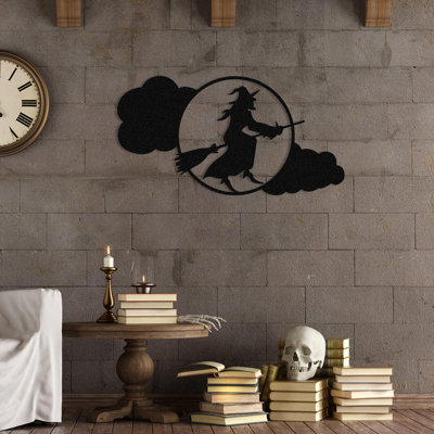 Elegant Decorative Metal Wall Accessory, Black Finish, 20.9 x 11.0 inches | 100% Metal Construction, Thickness: 0.05 inches | Ideal for Home Decor, Modern Aesthetic & Unique Wall Art Feature