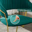 Fauteuil demi-tonneau en velours de 19,7 po Nikte-1455823936