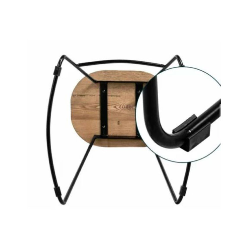 Atalaya Mango Solid Wood Bar Stool, 31.5" H x 17.3" W x 14.6" D, Light Oak
