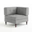 Fauteuil capitonné modulaire en velours côtelé-231553973