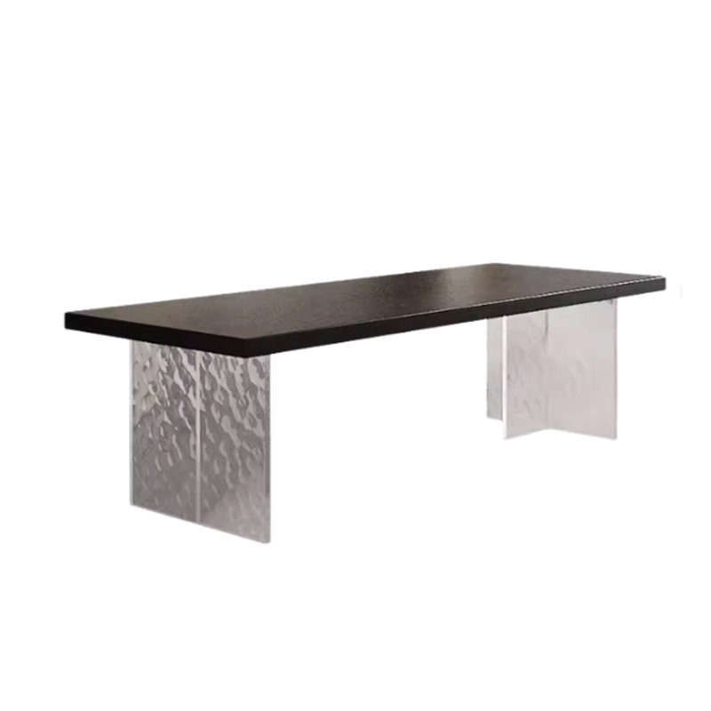 Ash Solid Wood Top Dining Table, 31.49" W x 78.74" L