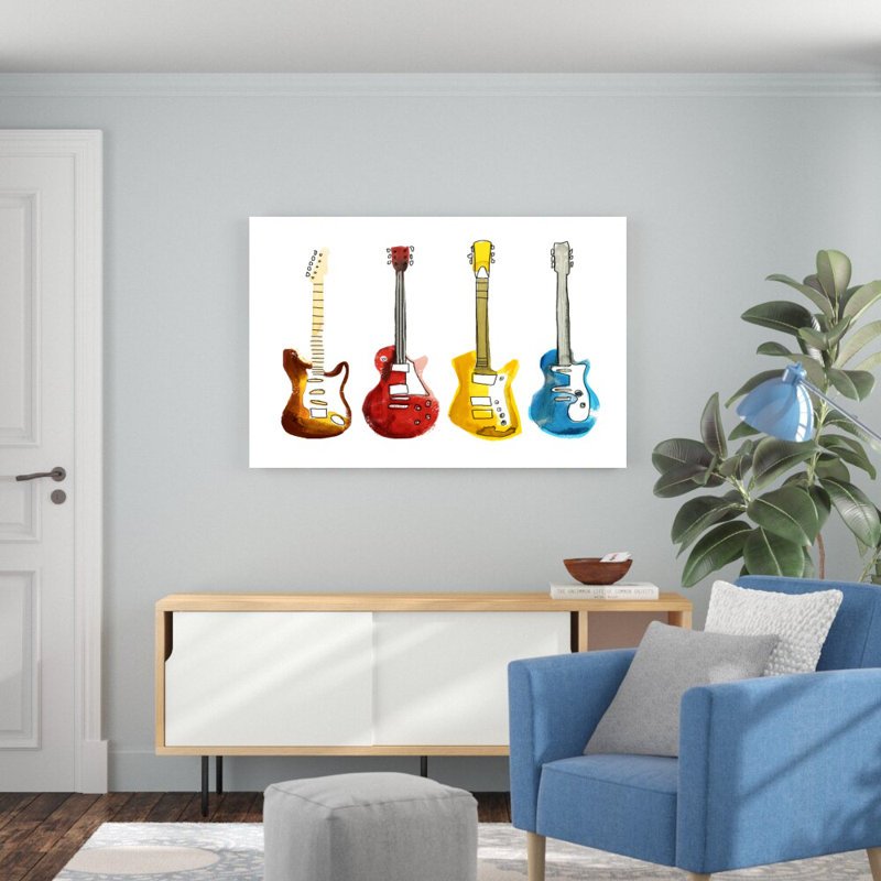 «String Band I» par Annie Warren, reproduction sur toile tendue, H 32 po x l 48 po
