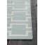 Tapis d'intérieur réversible en laine tissé à plat à la main vert menthe Clavelle-24432227
