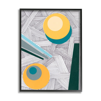 Abstrait géométrique moderne avec cercles asymétriques