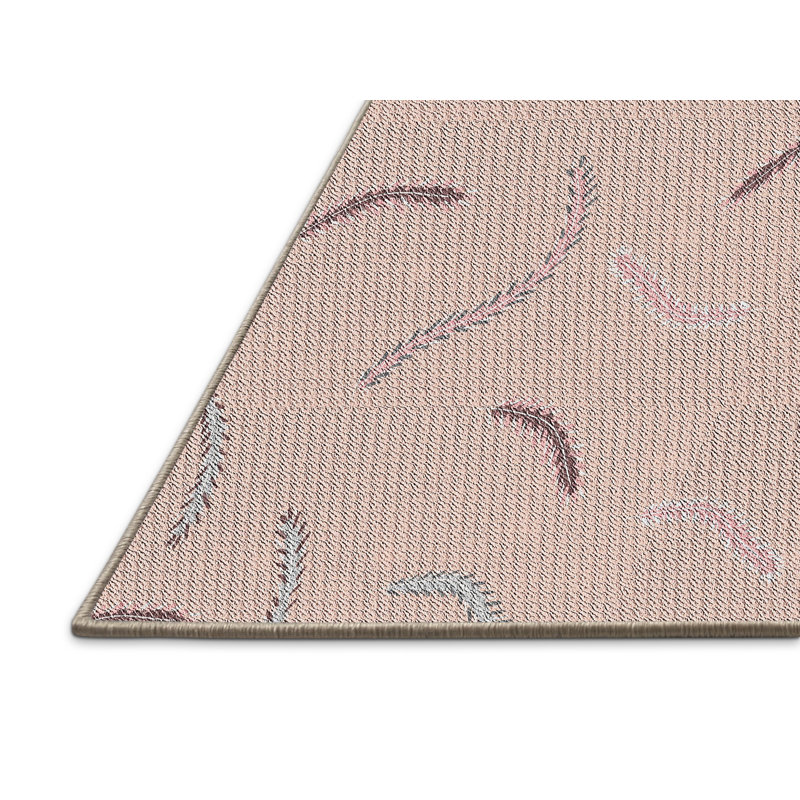 Tapis décoratif brun clair abstrait, Rectangle 8 pi x 12 pi