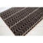 Tapis en laine à motif de chevrons ondulés brun, gris et crème Iconium-24361517