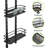 Over The Door Shower Caddy Pantry Organizer Rack With Reliable Hooks, Sturdy Hanging Shower Organizer Shelf Basket Storage Rack, Bathroom Shelves Drill Free Extra Large, Black
